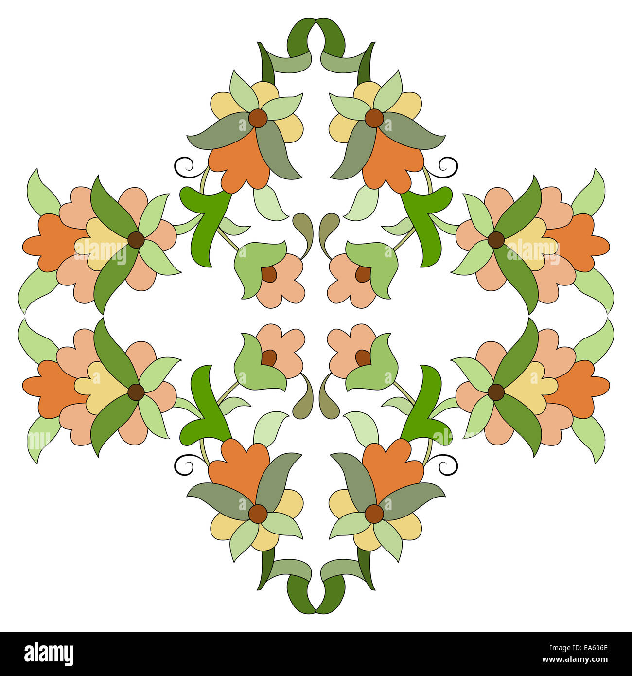 Motivi ottomano serie design ottanta sette Foto Stock