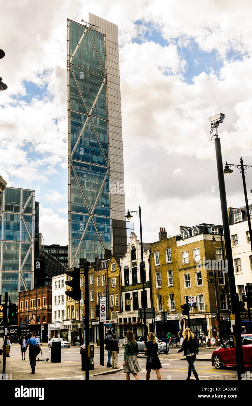 Vista della Torre di Broadgate Foto Stock