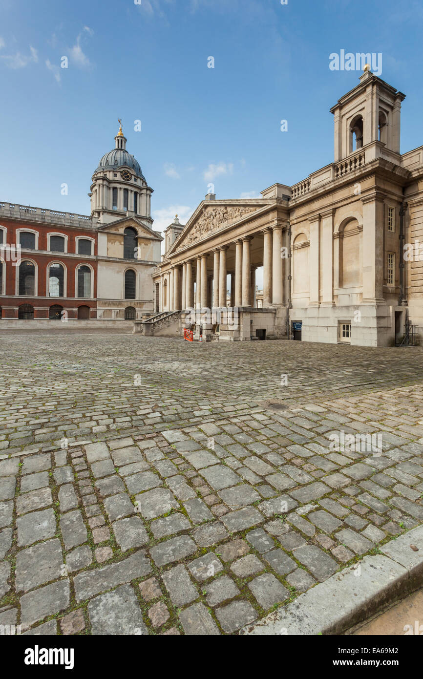 Old Royal Naval College di Greenwich, Londra. Foto Stock