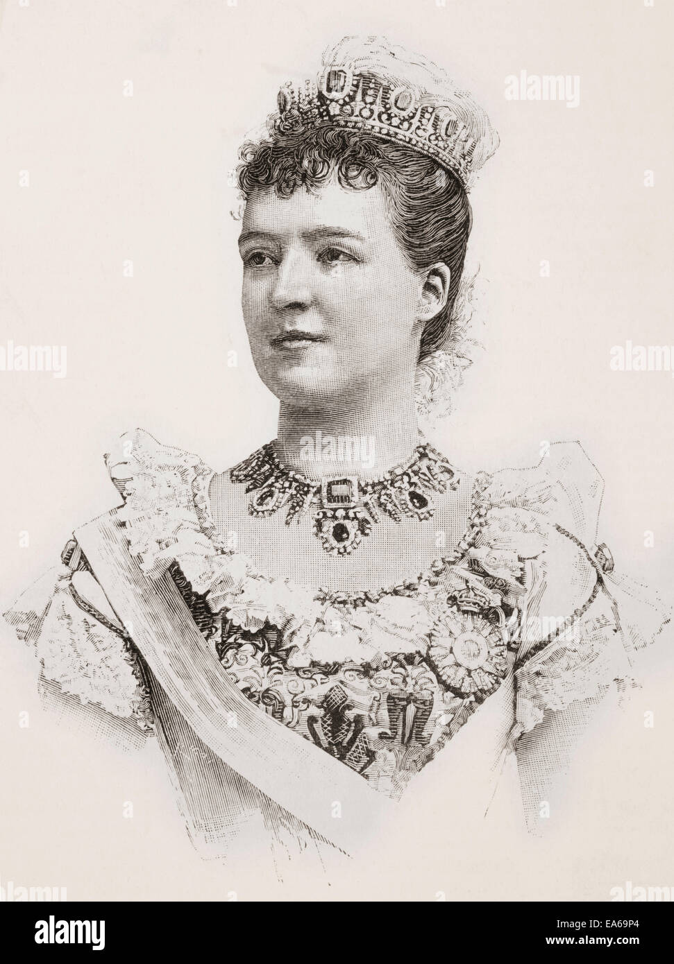 La principessa Amélie di Orléans, 1865 - 1951. Ultima regina consorte del Portogallo e del Algarves come la moglie di Carlos I. Foto Stock