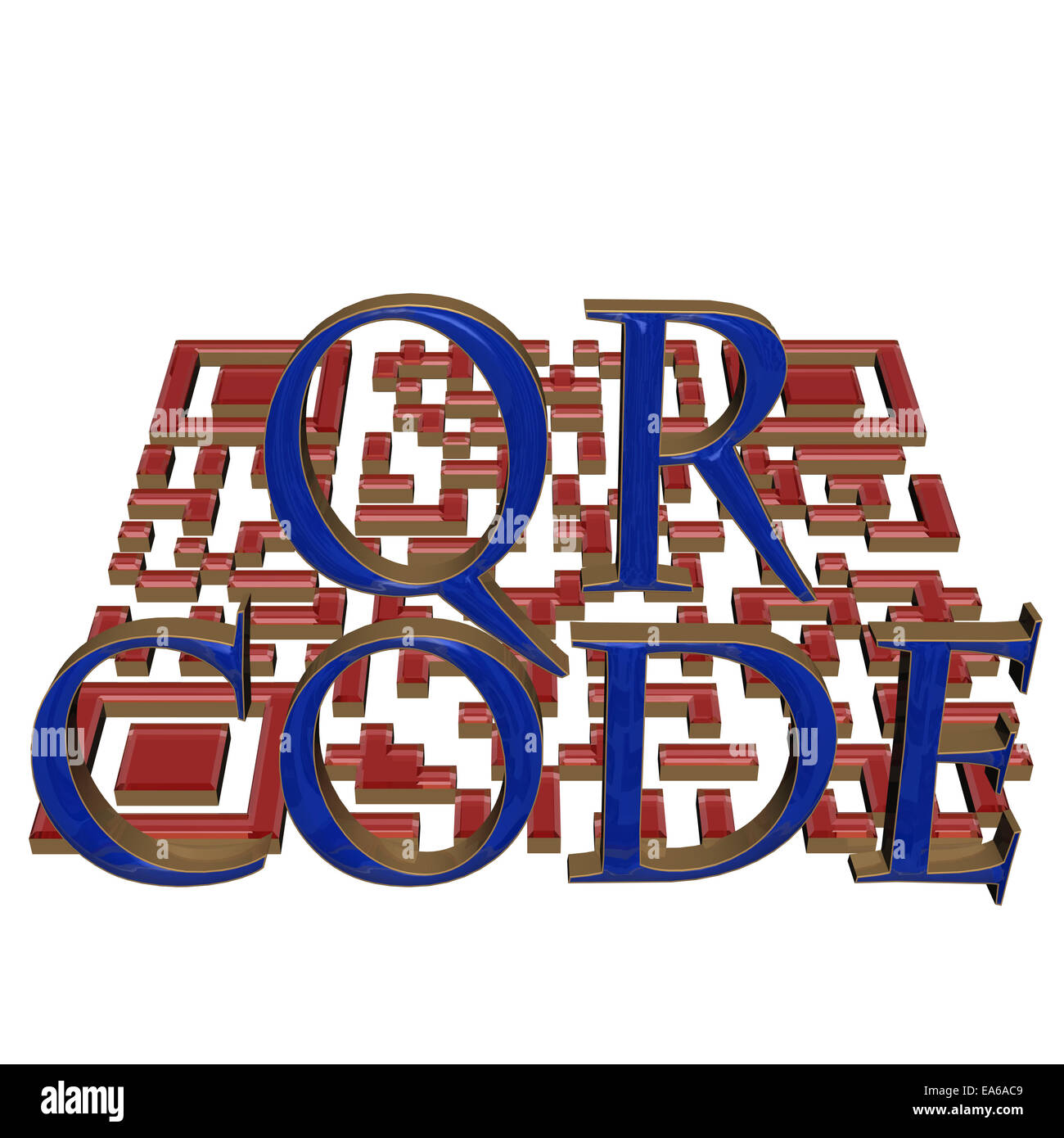 Concetto di codice QR Foto Stock