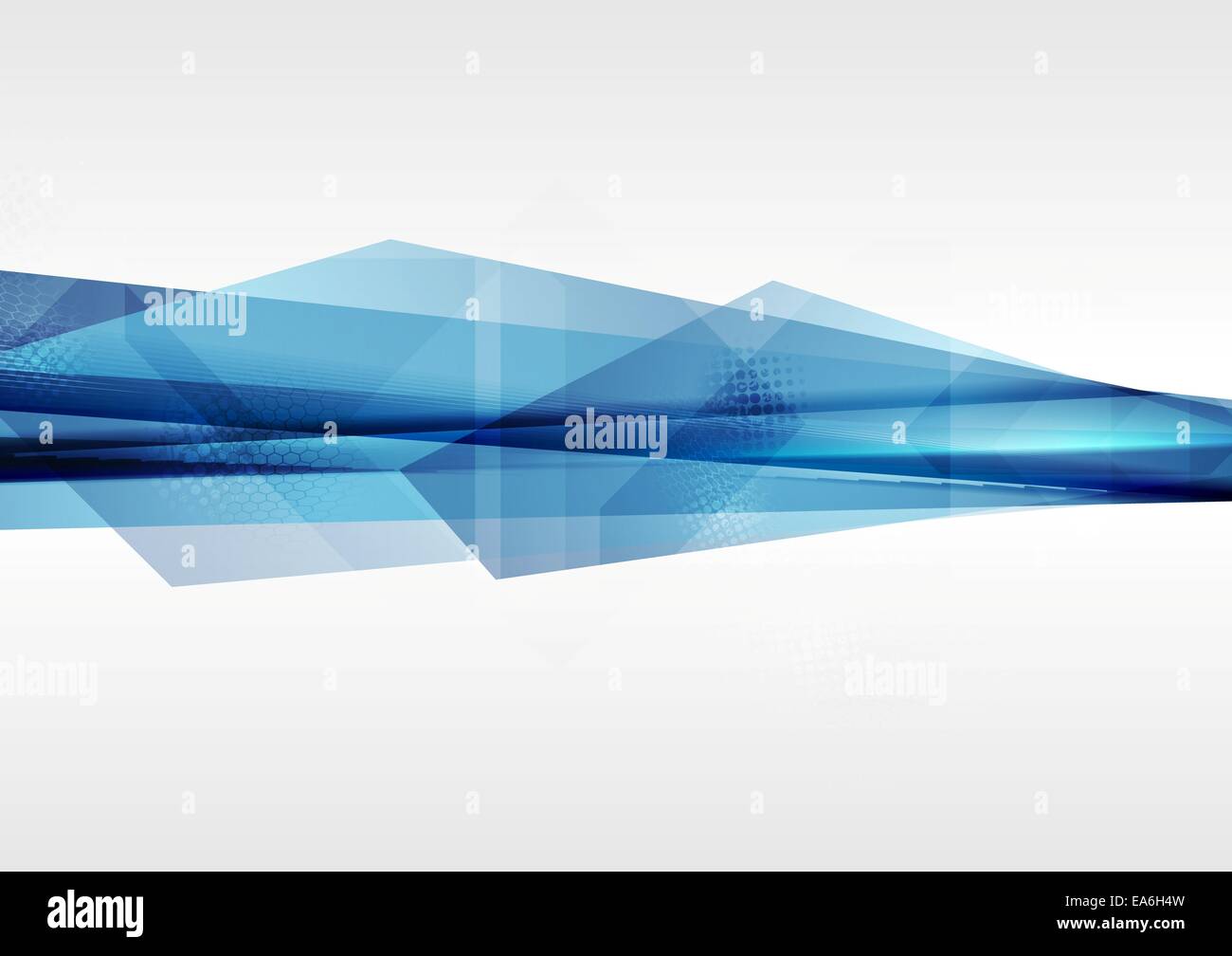 La geometria della tecnologia astratto sfondo blu Foto Stock