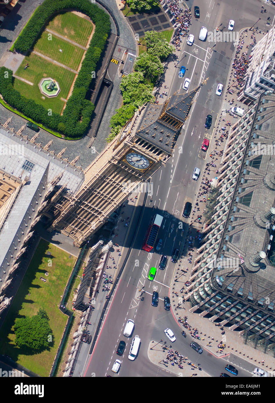 UK, Londra, vista aerea del Big Ben Foto Stock