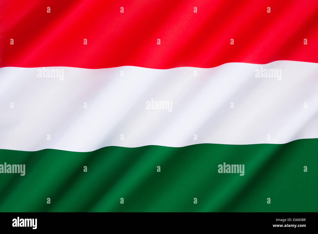 Bandiera dell'Ungheria Foto Stock