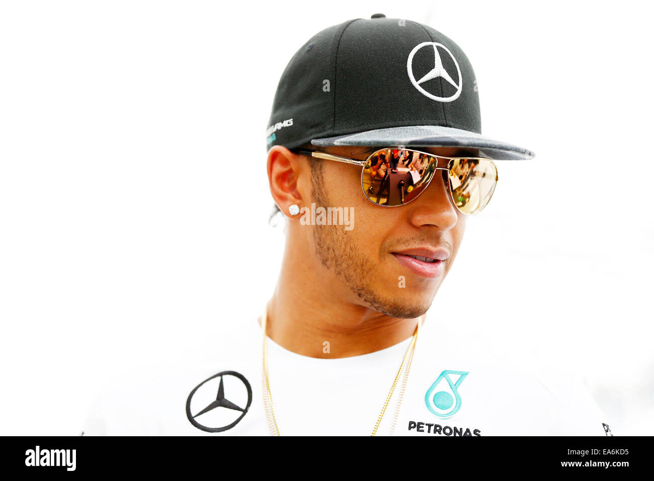 Motorsports: FIA Formula One World Championship 2014, il Gran Premio del Brasile, #44 Lewis Hamilton (GBR, Mercedes AMG Petronas Team di F1), Foto Stock