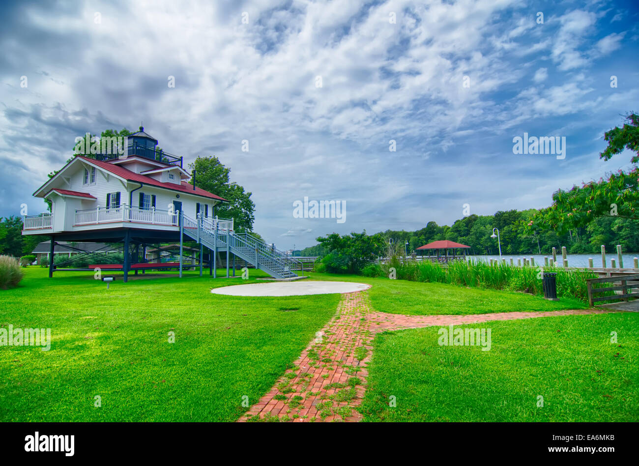 Roanoke River faro Foto Stock