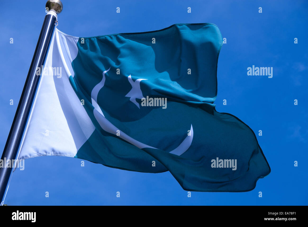 Bandiera del Pakistan Foto Stock