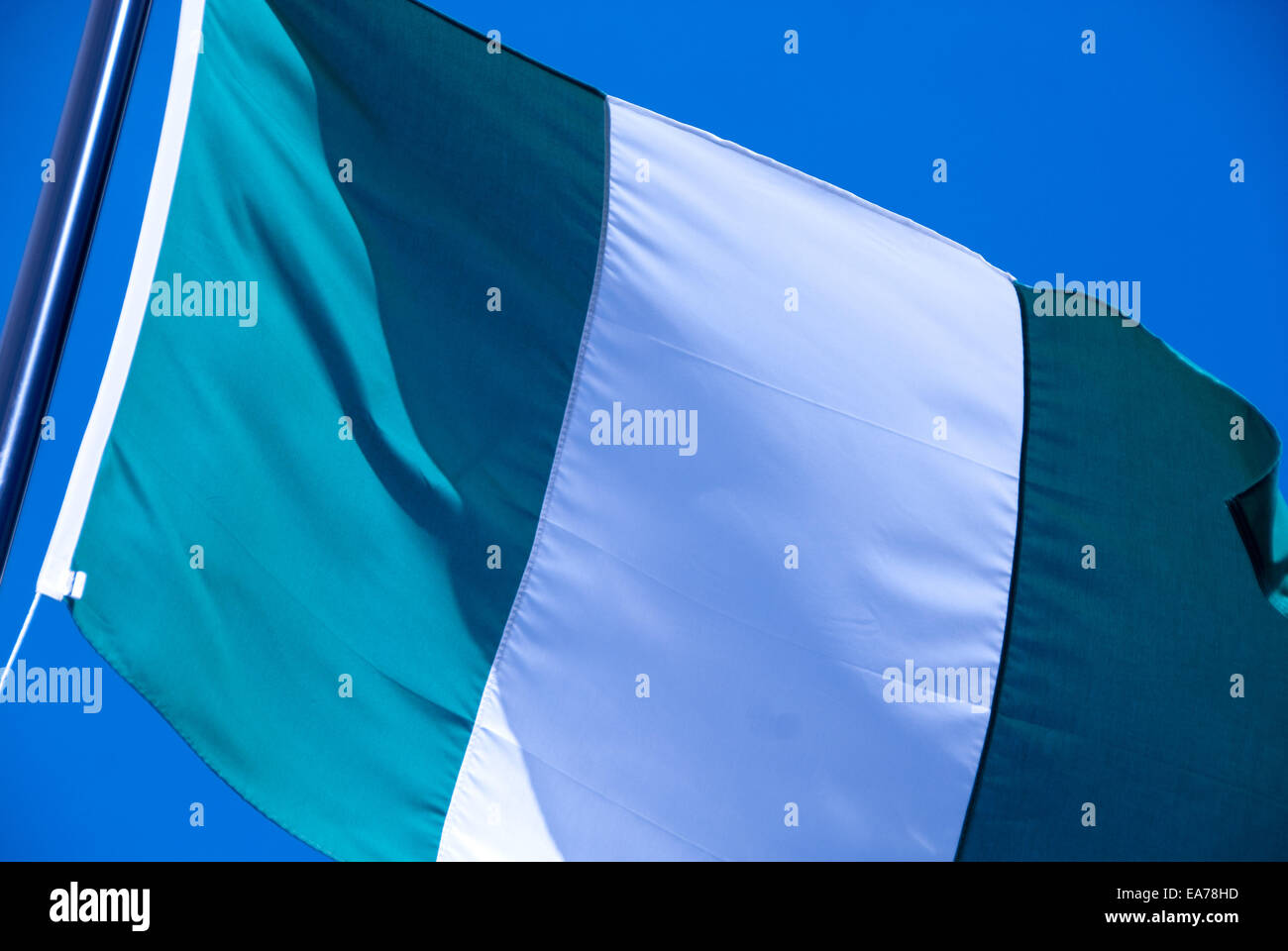 Bandierina della Nigeria Foto Stock