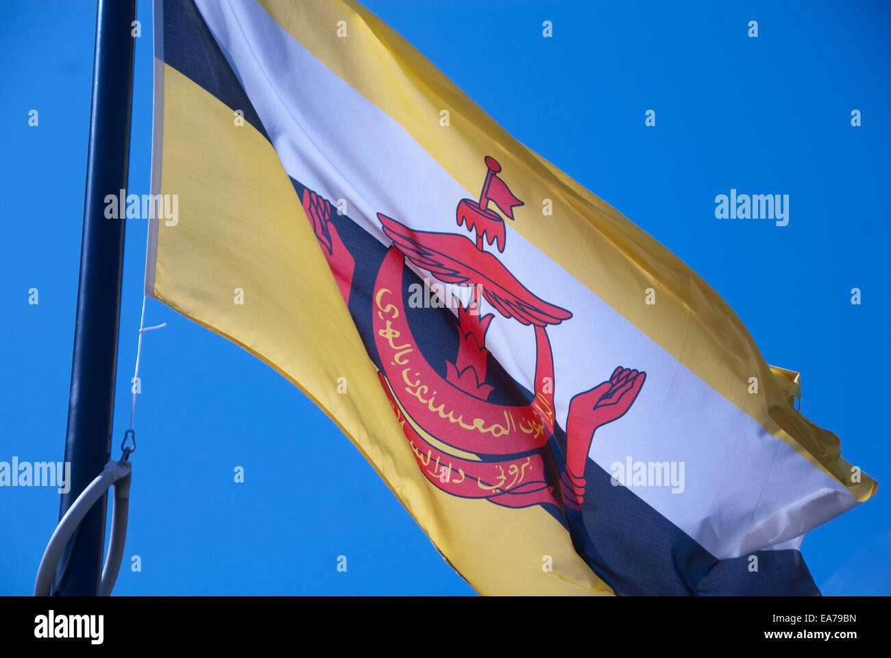 Bandiera del Brunei Foto Stock