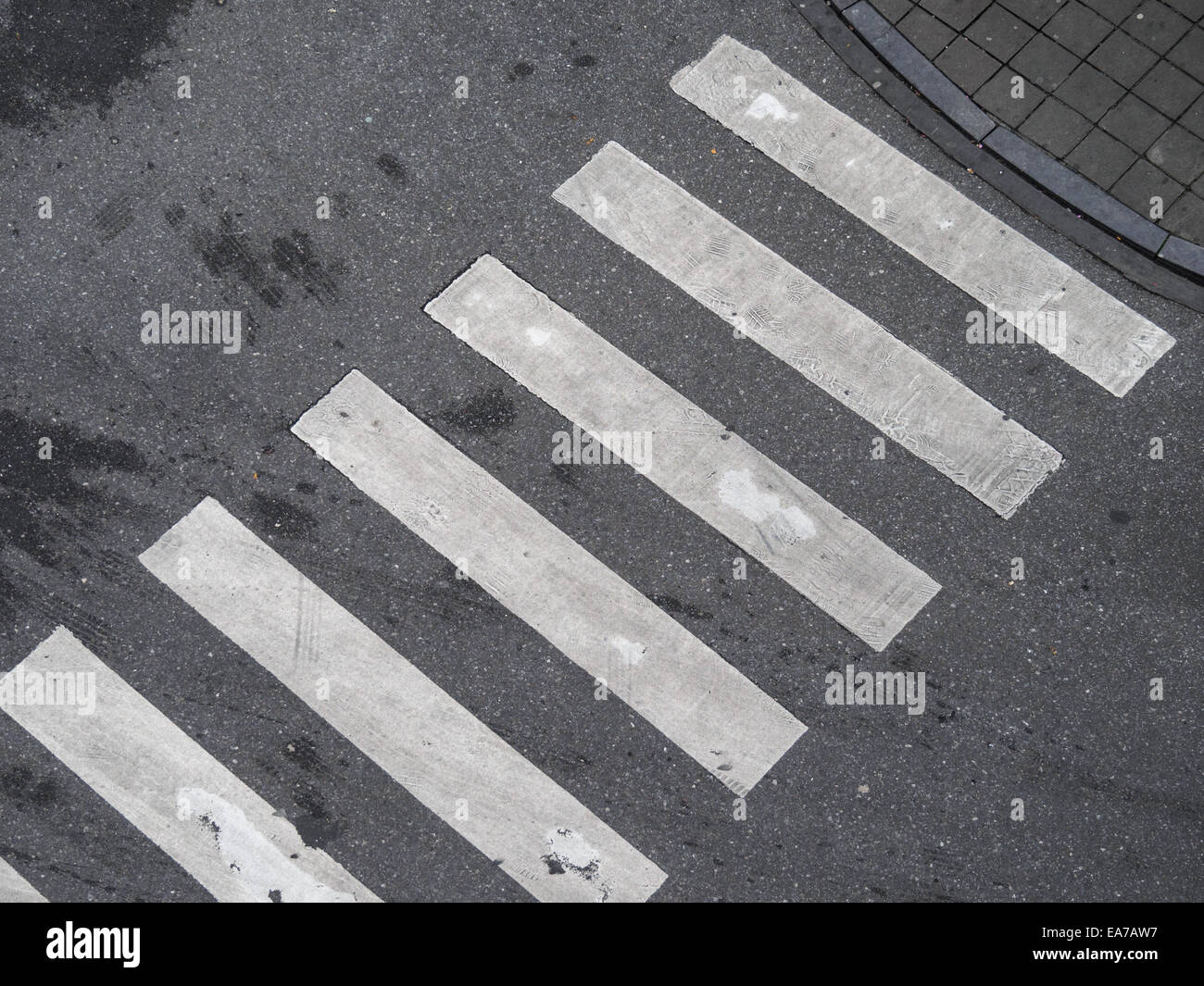 Vista aerea di un crosswalk Foto Stock