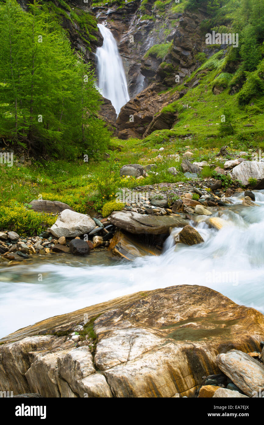 La cascata nel Krumltal, Austria Foto Stock