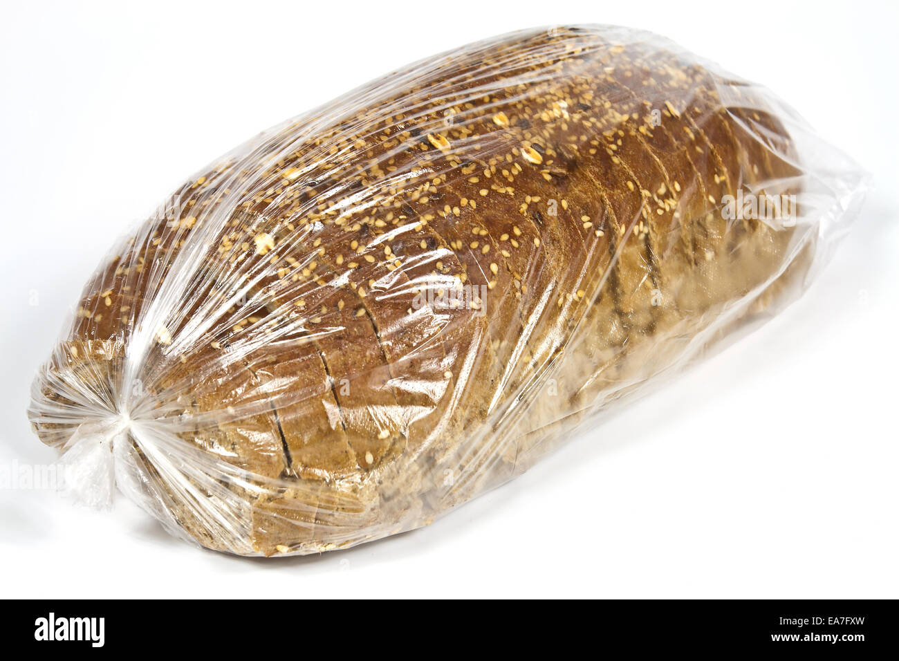 Confezionato in sacchetto di plastica fatti a mano del pane di segale la dieta Foto Stock