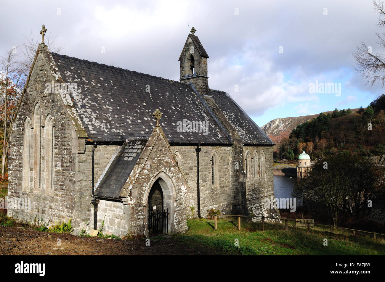 Nantgwyllt Cappella di facilità Elan Valley Rhayader powys Galles cymru REGNO UNITO GB Foto Stock