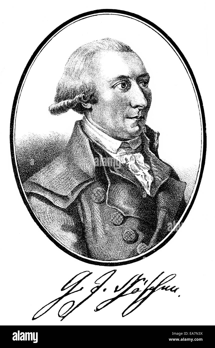 Georg Joachim Goeschen, 1752-1828, editore tedesco, Portait von Georg Joachim Göschen (1752 -1828), ein deutscher Verleger von Foto Stock