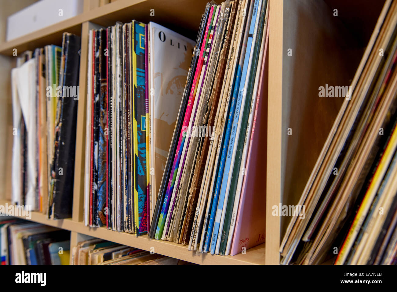 Lo studio di registrazione del compositore Ned Bigham al suo West Sussex home - Bignor Park House. Foto Stock