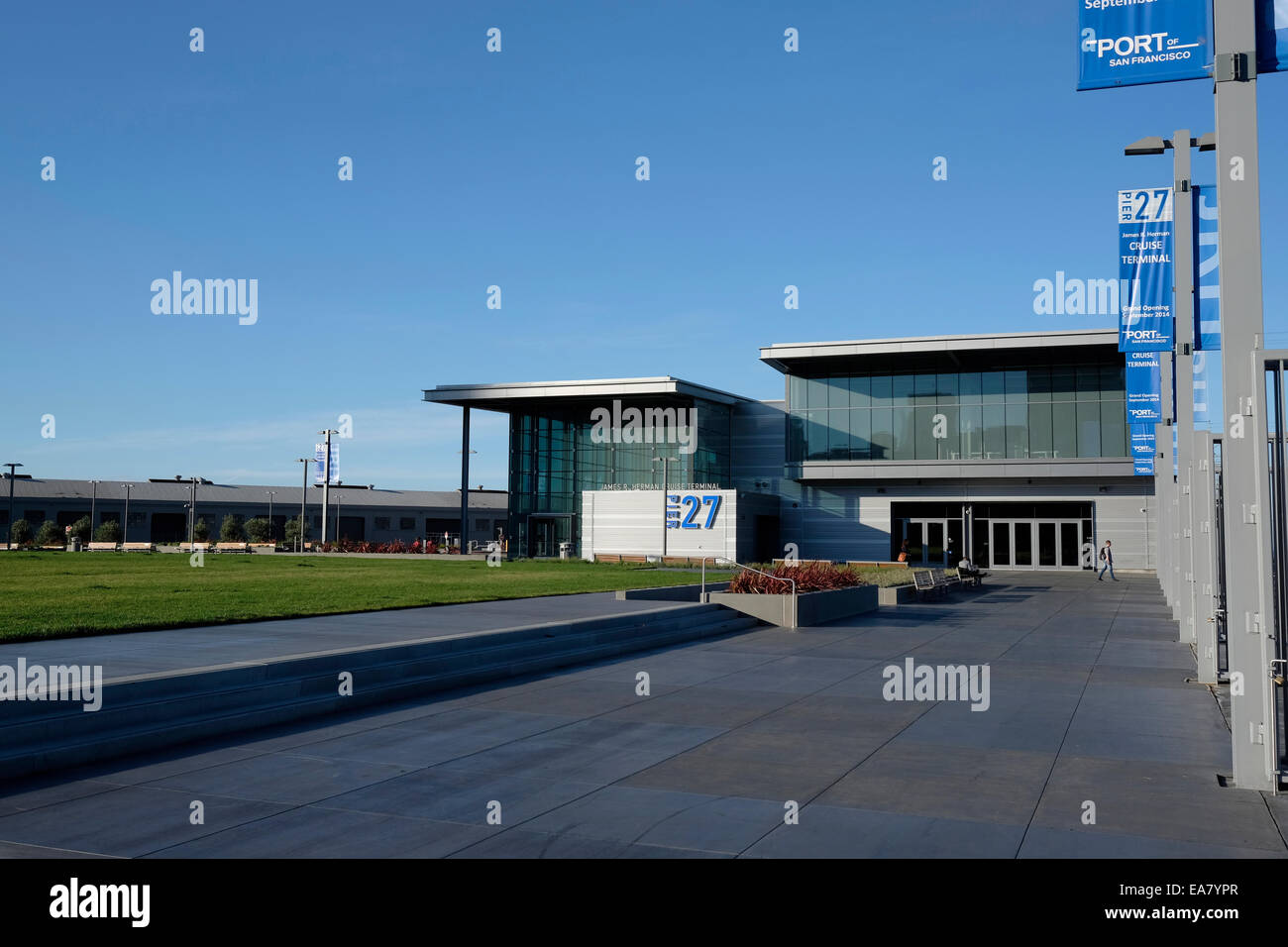 James R Herman Cruise Terminal, Pier 27, San Francisco, CA. Foto Stock