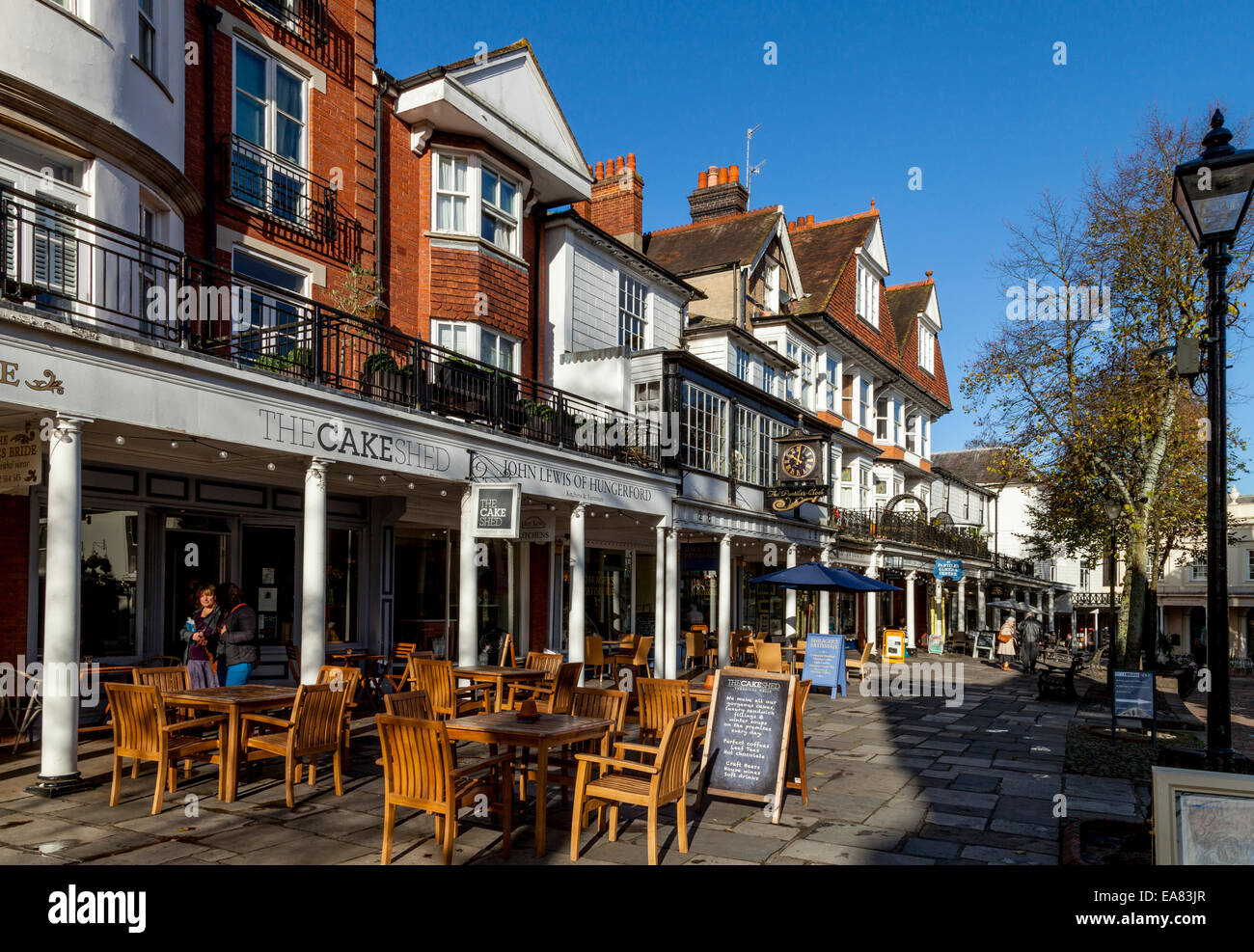 The Pantiles, Royal Tunbridge Wells, Kent, Inghilterra Foto Stock