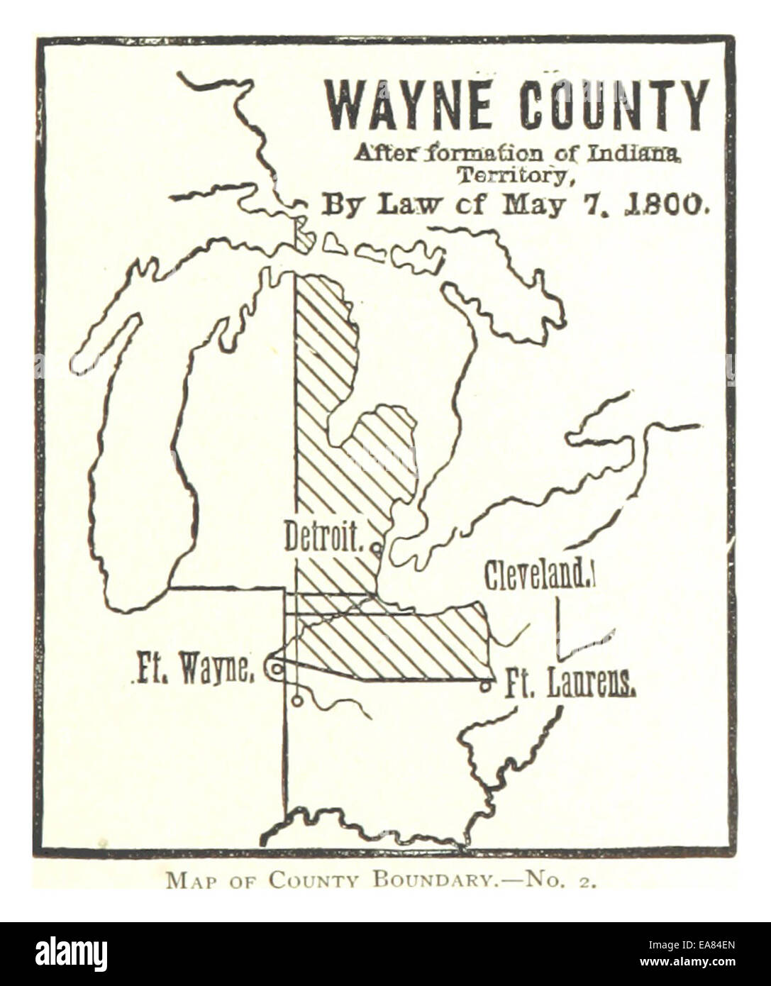 La pagina 171 della pubblicazione del 1884 di Farmer presenta una mappa che illustra i confini di un paese specifico nel 1800, che riflette il contesto geopolitico di quel periodo. Foto Stock