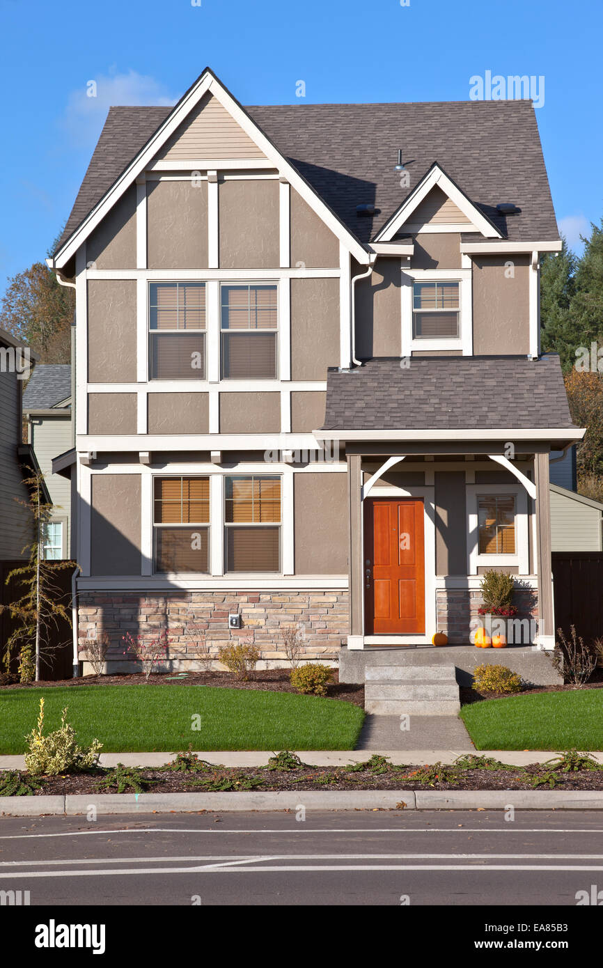 Home page della famiglia di nuova costruzione in Willsonville Oregon. Foto Stock