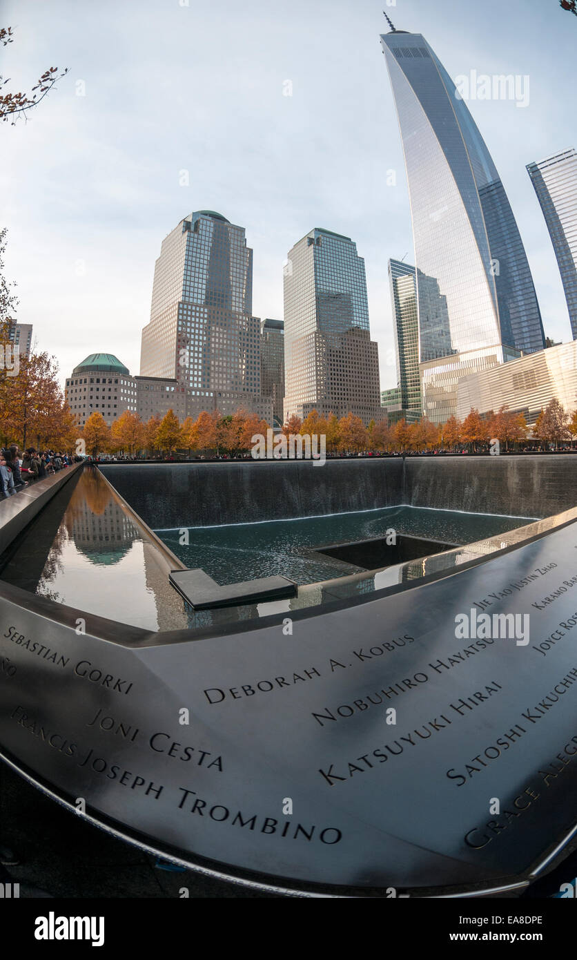 New York, NY 911 Memoriale per le vittime del World Trade Center, ©Stacy Rosenstock Walsh/Alamy Foto Stock
