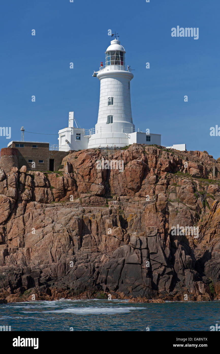Corbiere Lighthouse Jersey Foto Stock