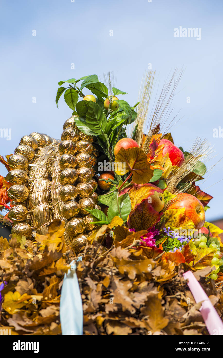 Tradizionale festa Hueter in Perchtoldsdorf, Bassa Austria, area di Vienna, Perchtoldsdorf Foto Stock
