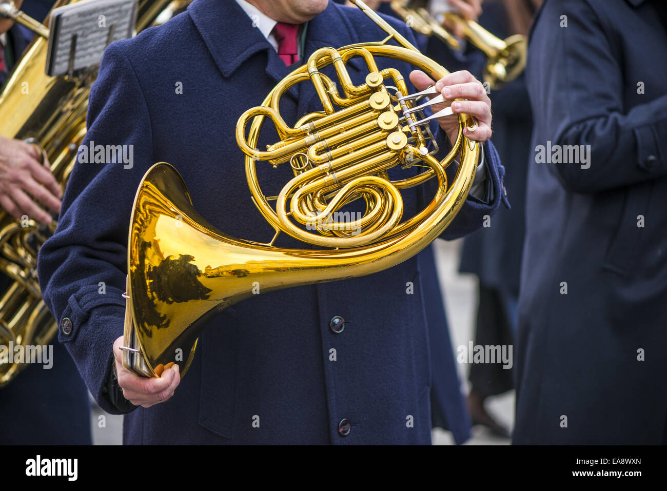 Tradizionale festa Hueter in Perchtoldsdorf, Bassa Austria, area di Vienna, Perchtoldsdorf Foto Stock