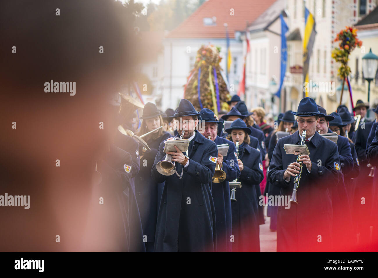 Tradizionale festa Hueter in Perchtoldsdorf, Bassa Austria, area di Vienna, Perchtoldsdorf Foto Stock