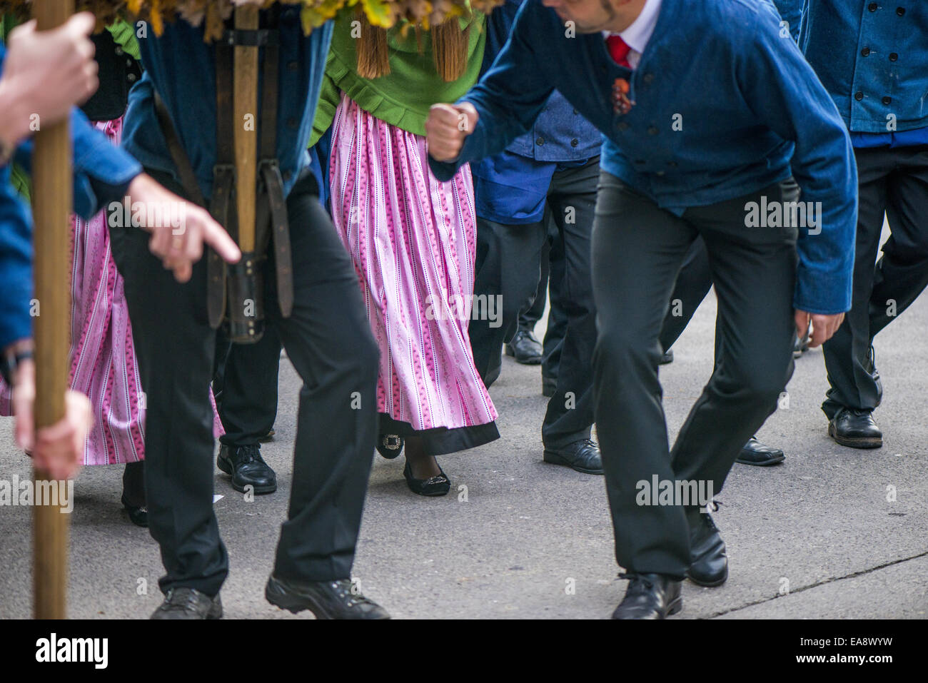 Tradizionale festa Hueter in Perchtoldsdorf, Bassa Austria, area di Vienna, Perchtoldsdorf Foto Stock