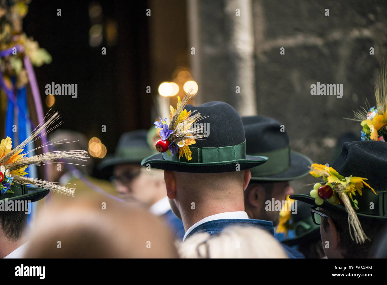 Tradizionale festa Hueter in Perchtoldsdorf, Bassa Austria, area di Vienna, Perchtoldsdorf Foto Stock