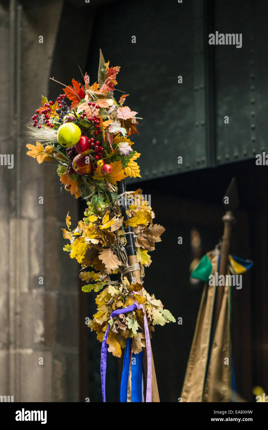 Tradizionale festa Hueter in Perchtoldsdorf, Bassa Austria, area di Vienna, Perchtoldsdorf Foto Stock