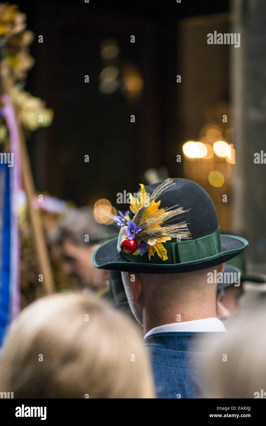 Tradizionale festa Hueter in Perchtoldsdorf, Bassa Austria, area di Vienna, Perchtoldsdorf Foto Stock