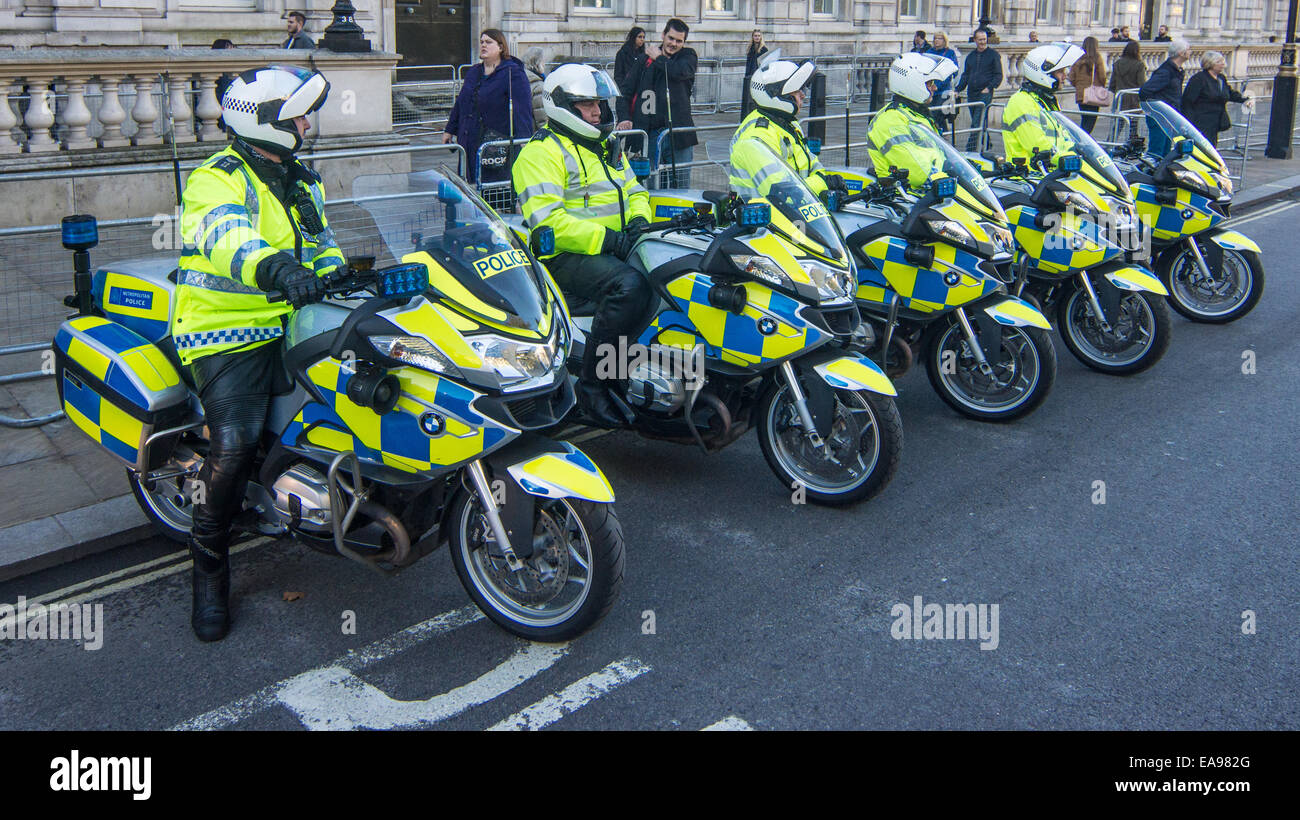 La polizia moto polizia moto Foto Stock