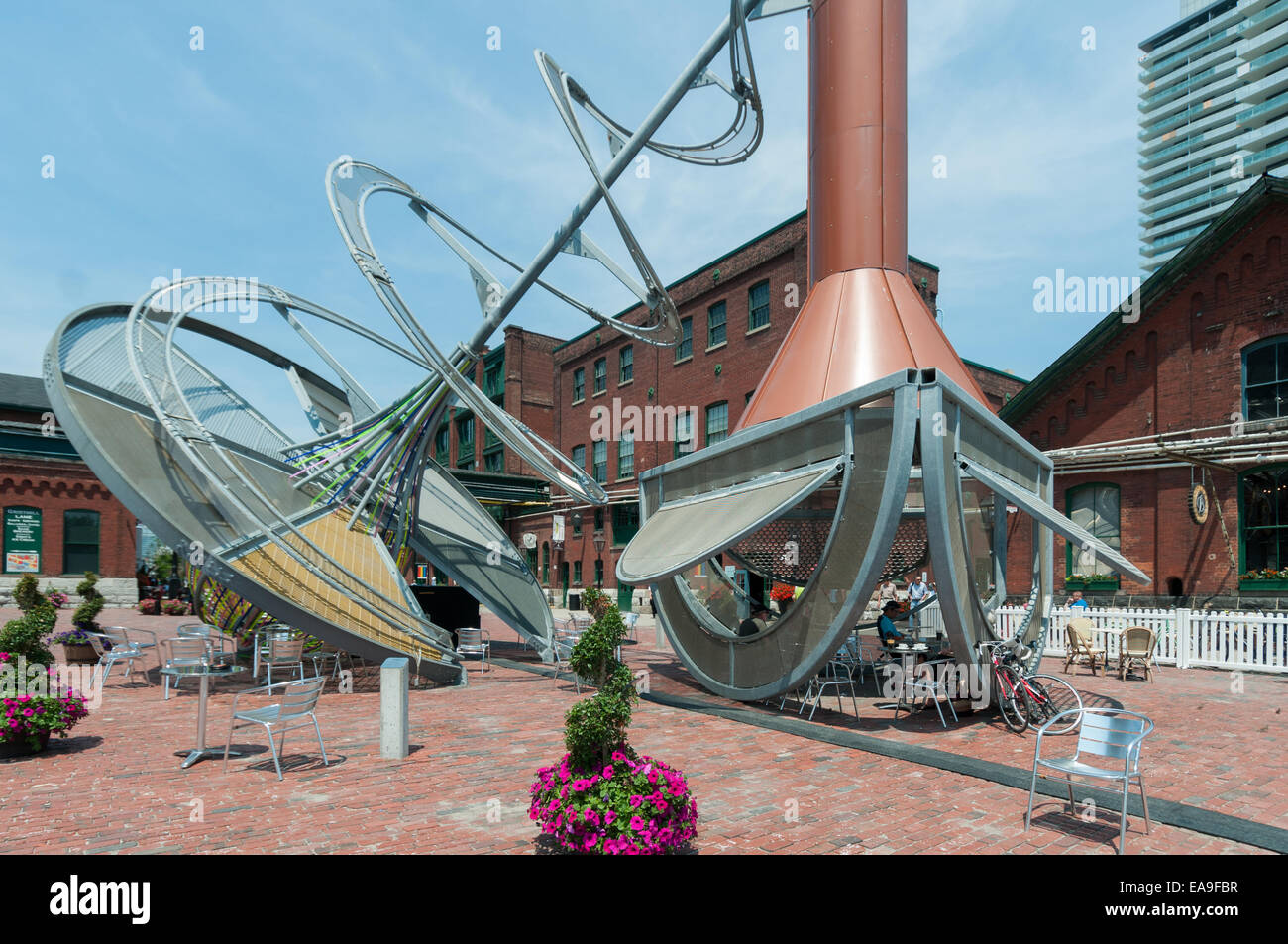 In distilleria e storico quartiere di Toronto Foto Stock