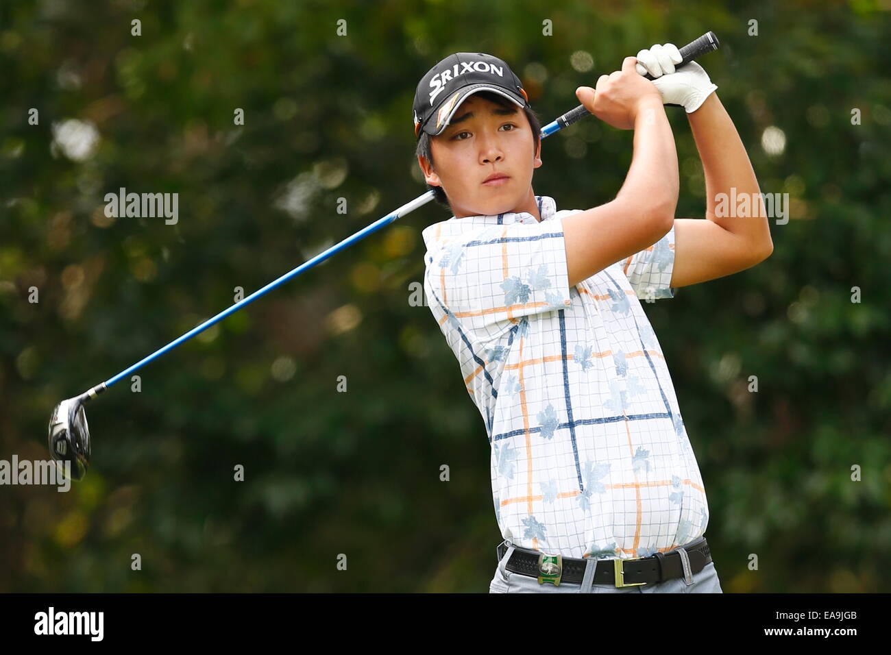 Chiba, Giappone. 6 Nov, 2014. Takashi Ogiso Golf : HEIWA PGM CAMPIONATO Kasumigaura nel primo round a Miho Golf Club a Chiba, Giappone . © AFLO SPORT/Alamy Live News Foto Stock