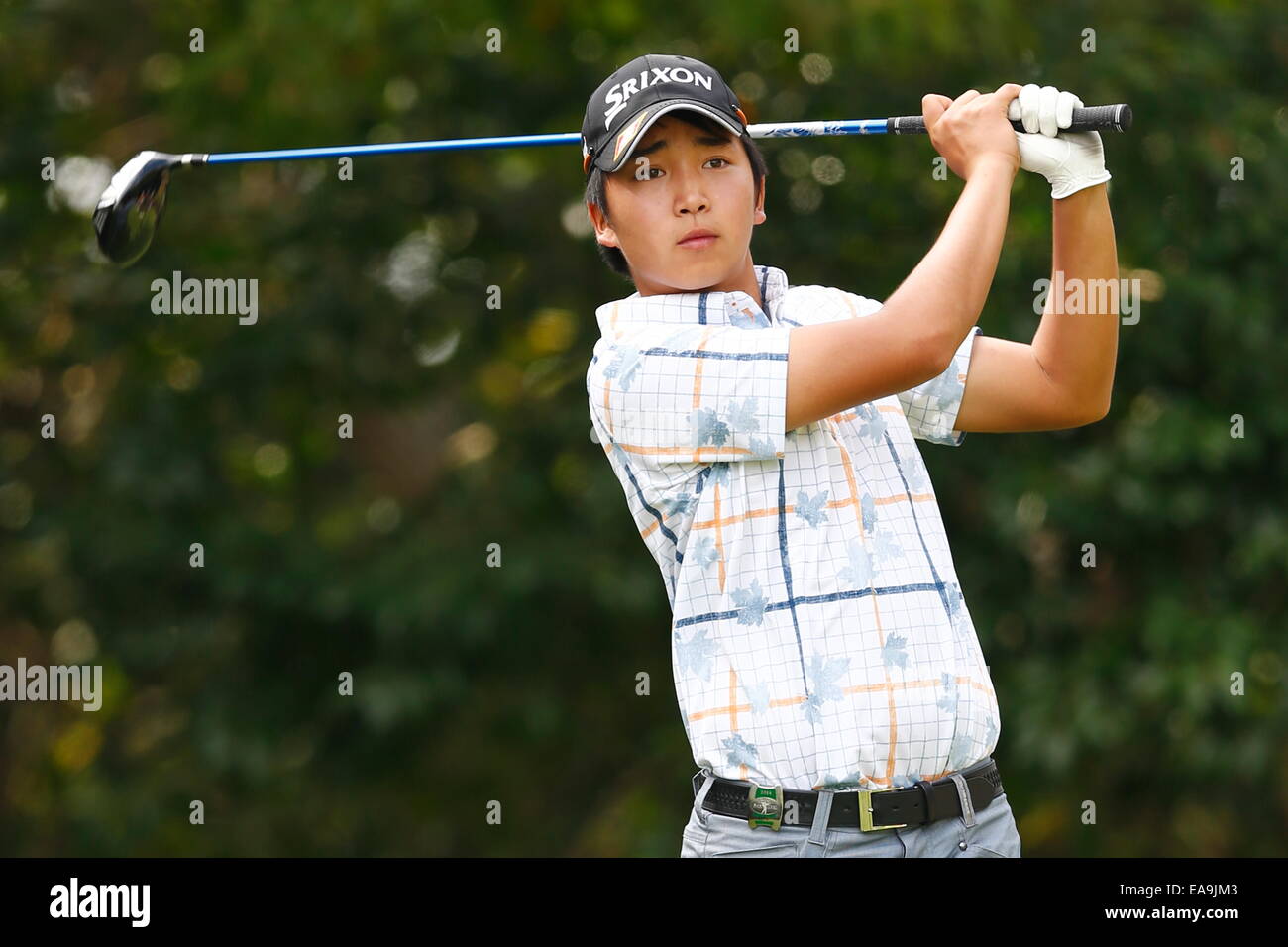 Chiba, Giappone. 6 Nov, 2014. Takashi Ogiso Golf : HEIWA PGM CAMPIONATO Kasumigaura nel primo round a Miho Golf Club a Chiba, Giappone . © AFLO SPORT/Alamy Live News Foto Stock