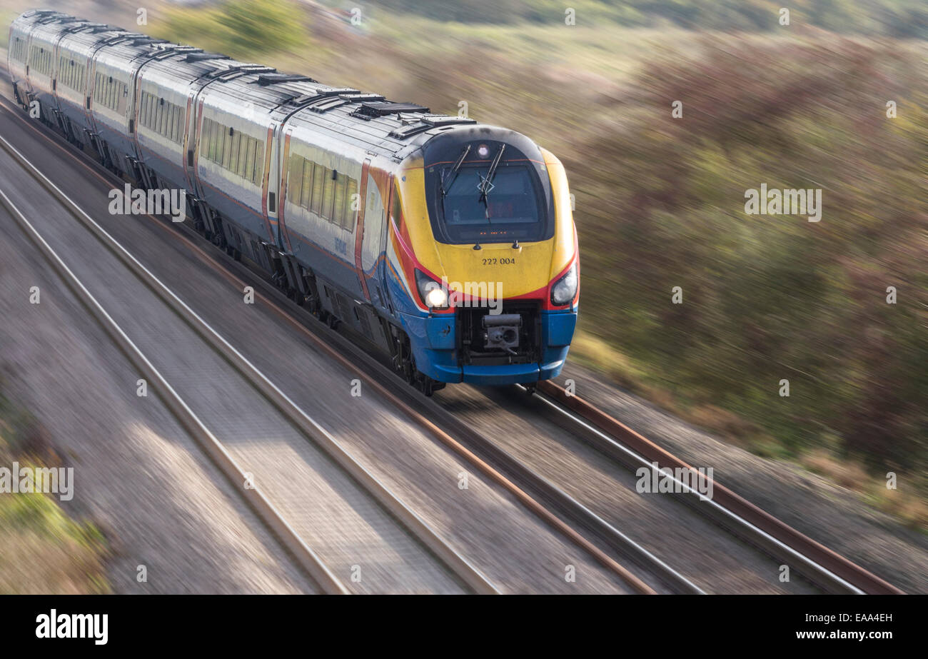 Midlands Classe 222 motore ferroviarie Foto Stock