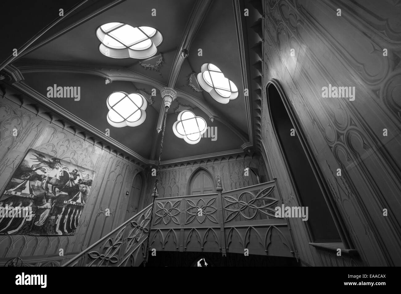 Strawberry Hill House vicino a Twickenham Middlesex in Inghilterra. La villa fu costruita dal signor Horace Walpole Foto Stock