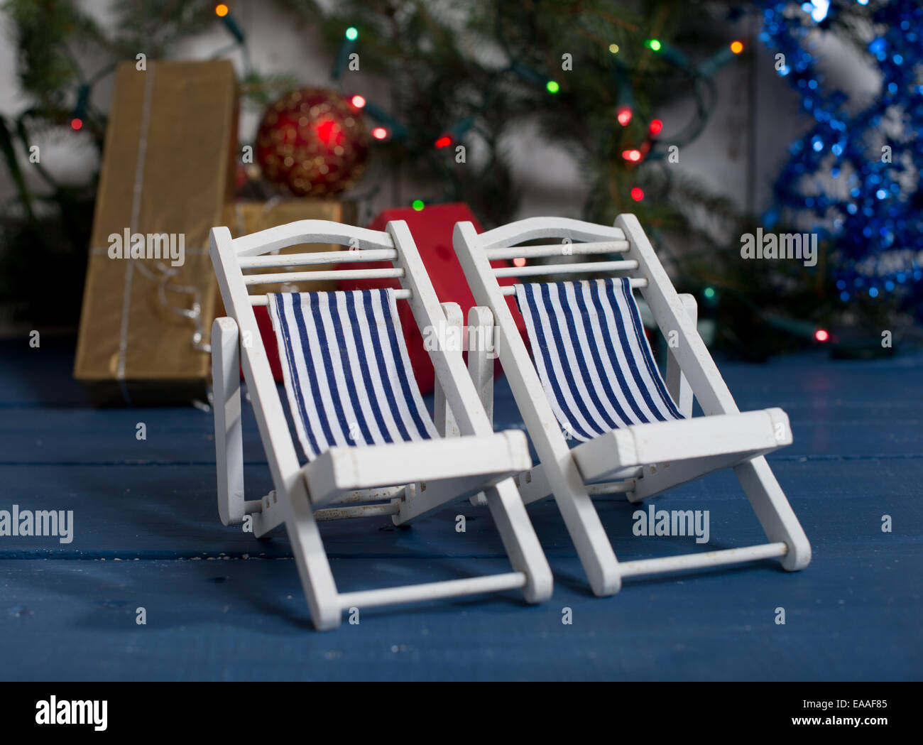 Vacanze al sole offerte regalo di Natale Foto Stock