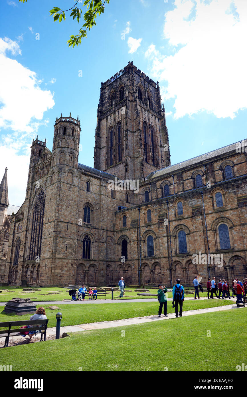 La Cattedrale di Durham. Inghilterra del nord est. Regno Unito Foto Stock