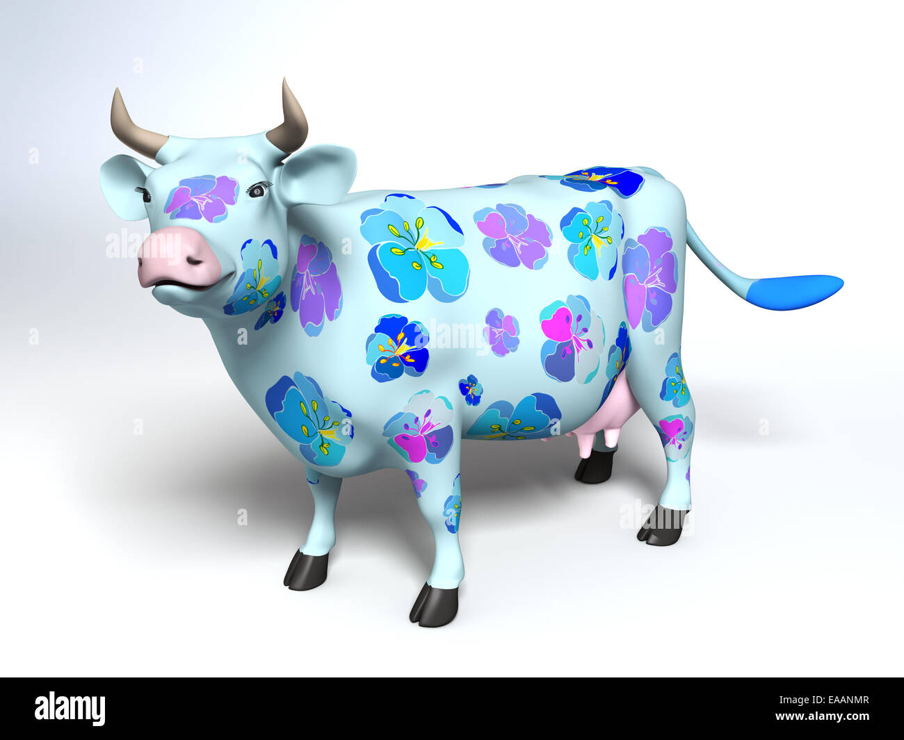 Mucca del fumetto Foto Stock