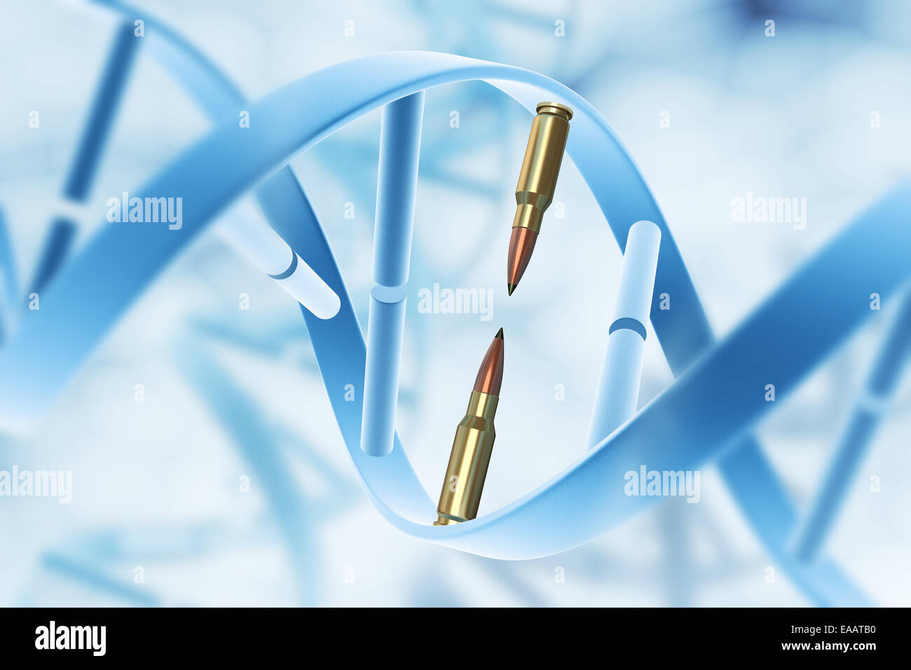 Aggressione e gene di distruzione Foto Stock