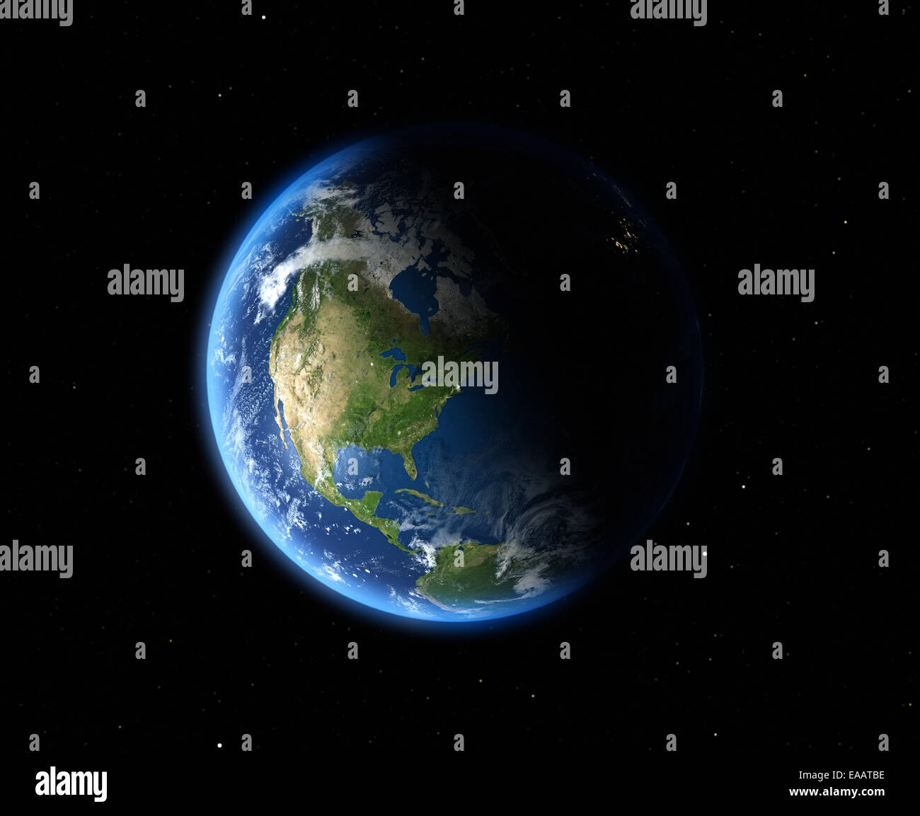 La Terra dallo spazio. America Foto Stock