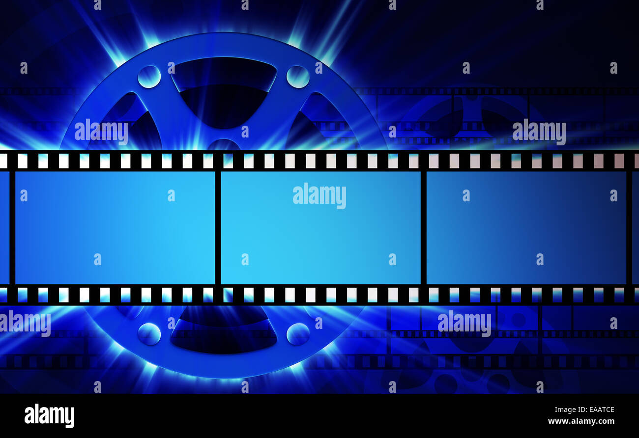 Film e bobina di pellicola con shine Foto Stock