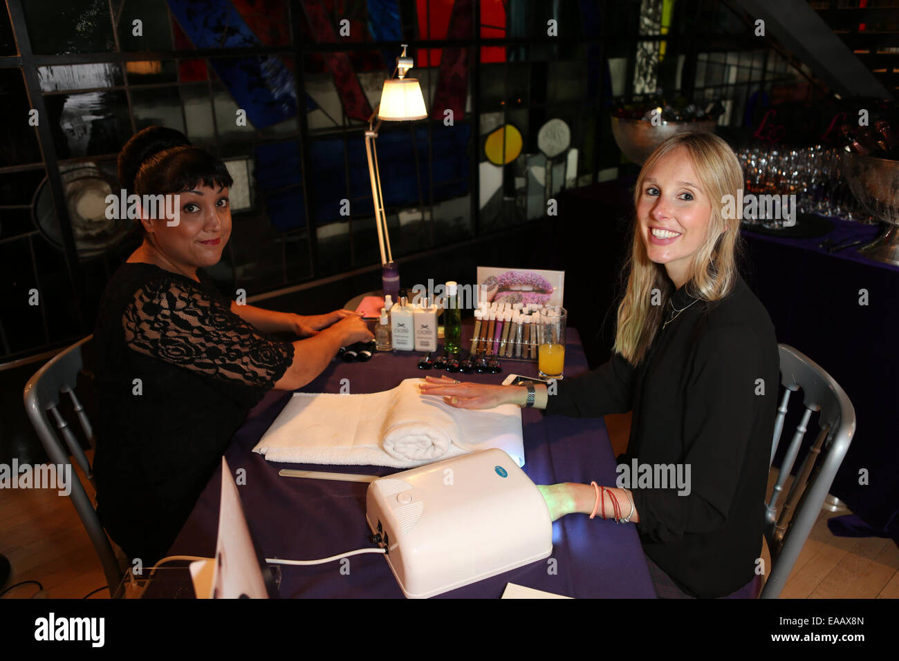 Made in Chelsea Star Lucy Watson Anteprima Moda evento presso il Sanderson dove: Londra, Regno Unito quando: 08 Maggio 2014 Foto Stock