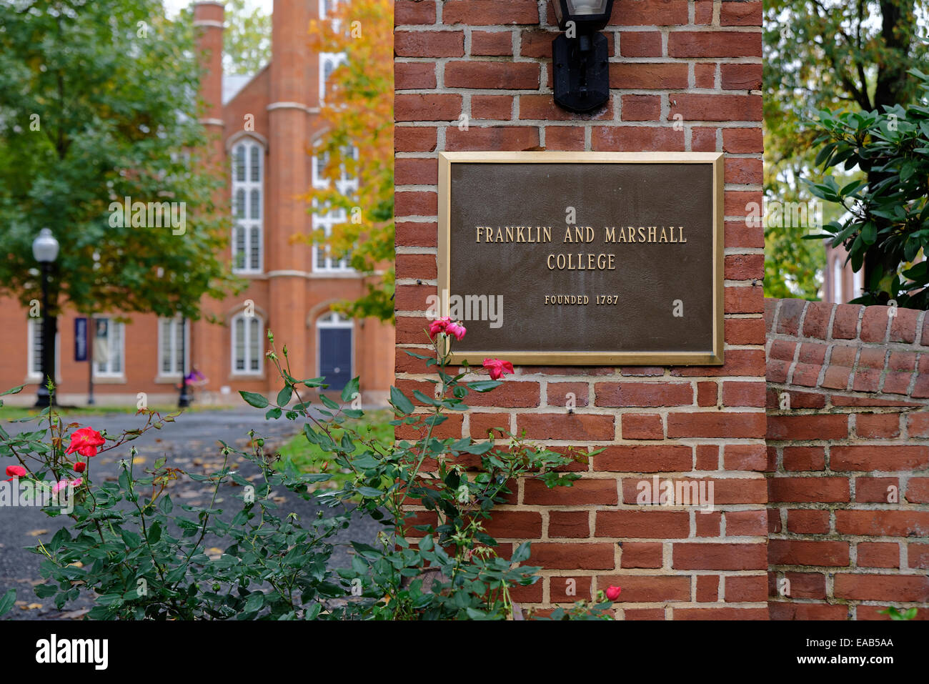 Franklin & Marshall college campus, a Lancaster, Pennsylvania, STATI UNITI D'AMERICA Foto Stock