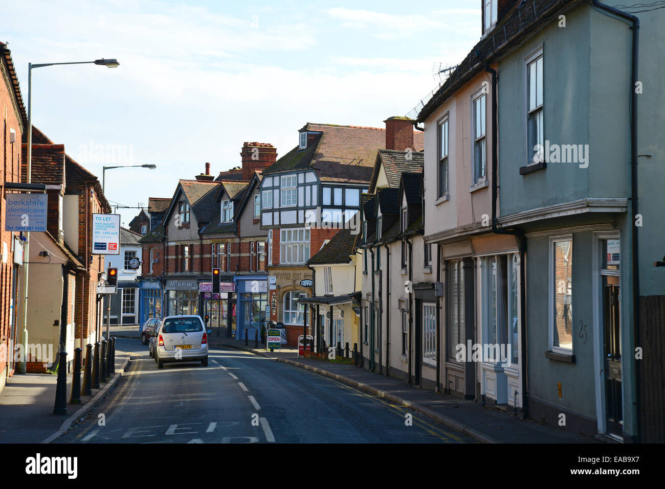 Edifici del periodo, High Street, Twyford, Berkshire, Inghilterra, Regno Unito Foto Stock