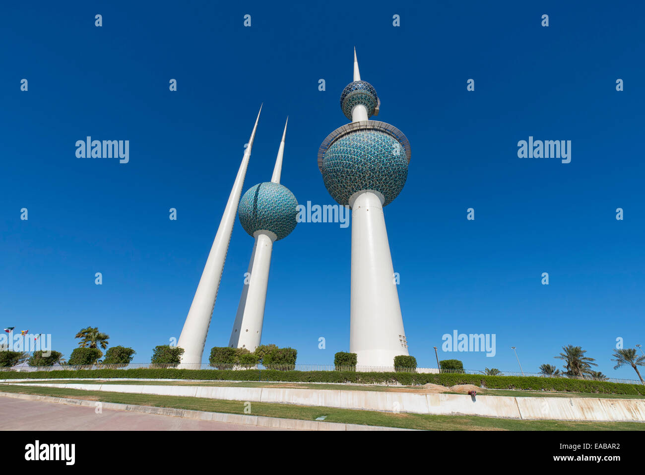 Kuwait Towers in Kuwait City, Kuwait Foto Stock