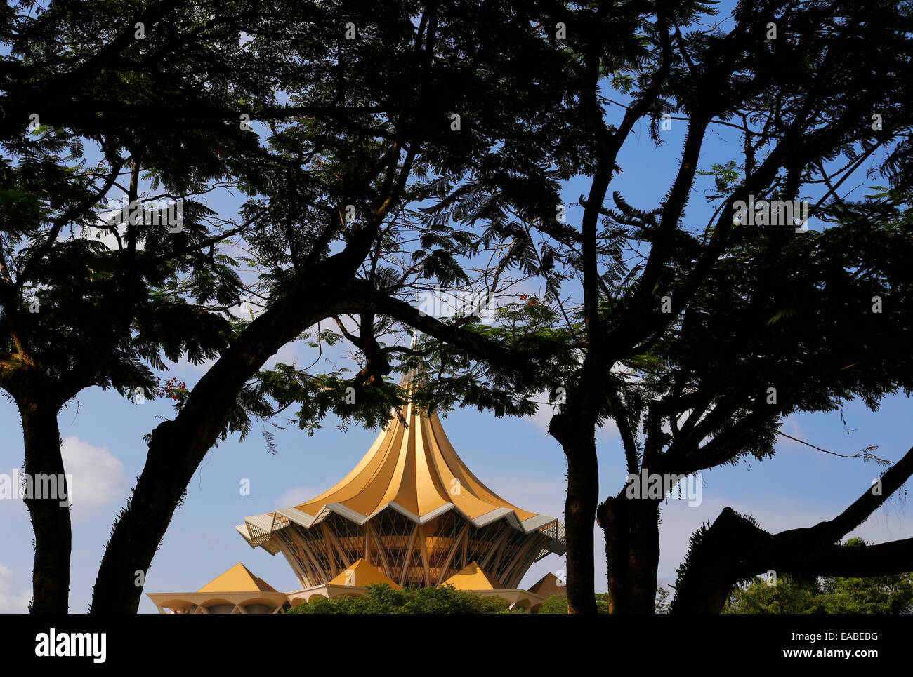 Nuovo stato di Sarawak assemblea legislativa edificio, Kuching, Sarawak, Malaysia Foto Stock