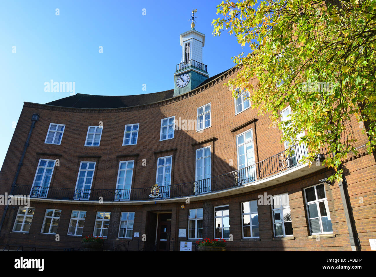 Watford Town Hall, Hempstead Road, Watford, Hertfordshire, England, Regno Unito Foto Stock